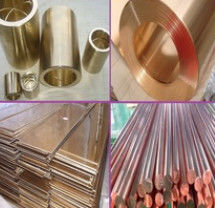 Kekerasan Tinggi Beryllium Tembaga Alloy Rod Round Bar 6mm - 200mm Untuk Industri Elektronik