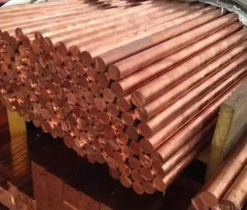 Permukaan yang dipoles 99,9% tembaga merah Diameter 10-50mm C11000 batang tembaga padat untuk konstruksi